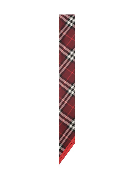 Burberry - Check Silk -silkkihuivi - B9719 SAND/OXBLOOD | Stockmann - photo 2