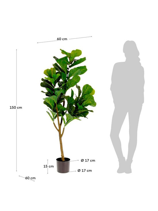Kave Home - Ficus-tekokasvi - VIHREÄ - photo 2 Kave Home - Ficus-tekokasvi - VIHREÄ | Stockmann - photo 2