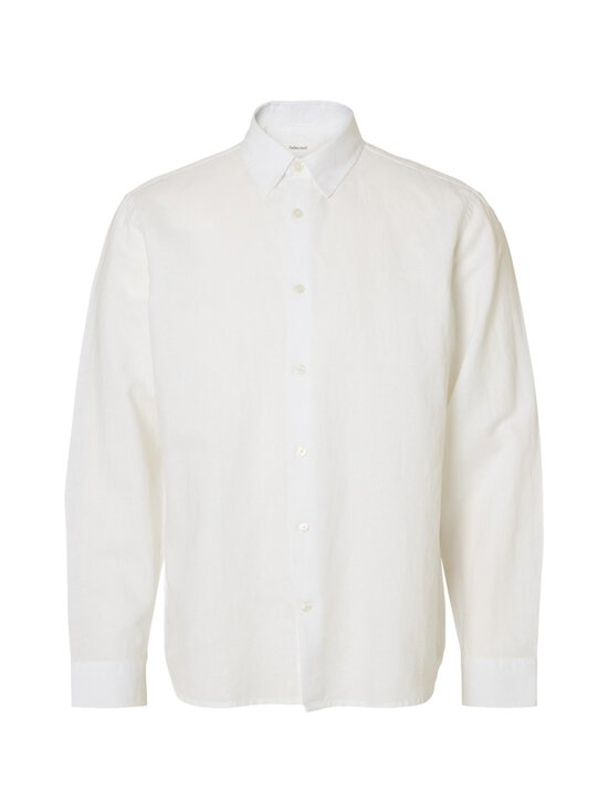 Selected - SlhSlimClay Linenblend krekls - BRIGHT WHITE | Stockmann - photo 1