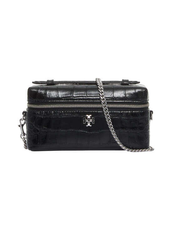 Tory Burch - Charlie Embossed Croc East-West Vanity Case -laukku - 001 BLACK | Stockmann - photo 1