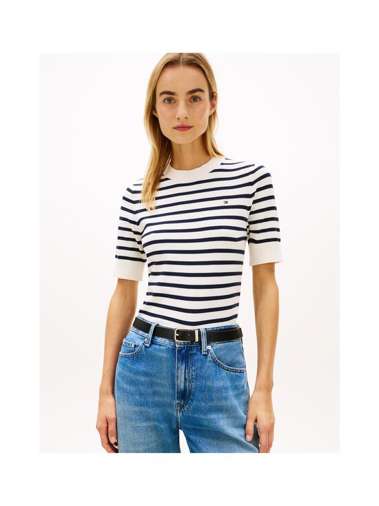 Tommy Hilfiger - Jersey Fine krekls - 04S IVORY PETAL/DARK N NAVY STP | Stockmann - photo 5