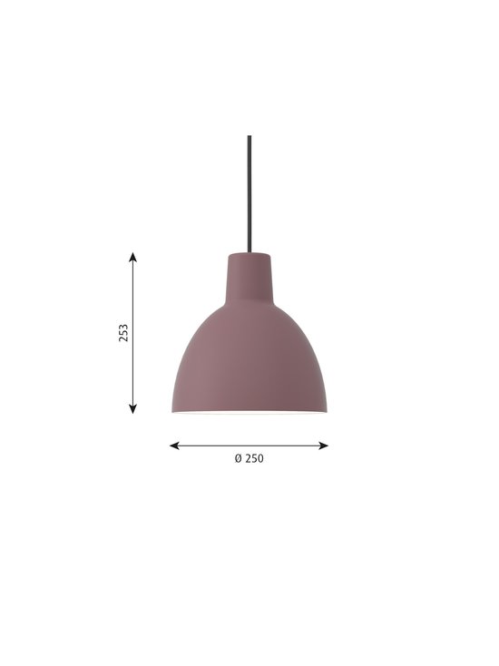 Louis Poulsen - Toldbod-riippuvalaisin Ø 25 cm - DARK ROSE - photo 2 Louis Poulsen - Toldbod-riippuvalaisin Ø 25 cm - DARK ROSE | Stockmann - photo 2