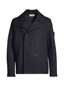 Stone Island - Kaksirivinen huovutettu villakangastakki - V0020 NAVY BLUE | Stockmann