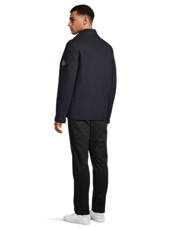 Stone Island - Kaksirivinen huovutettu villakangastakki - V0020 NAVY BLUE | Stockmann - photo 4