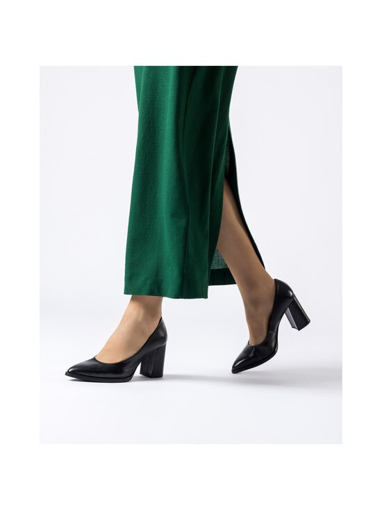 Wonders - Pump Block Heel laiviņas - VELVET NEGRO BLACK | Stockmann - photo 5