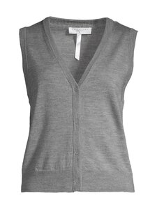 ESSENTIALS by Stockmann - Amanda adīta veste - MID GREY MEL 245499 | Stockmann