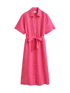 GANT - Pellavainen paitamekko - 661 BRIGHT FUSCHIA | Stockmann
