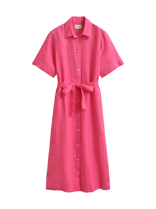 GANT - Pellavainen paitamekko - 661 BRIGHT FUSCHIA | Stockmann - photo 1