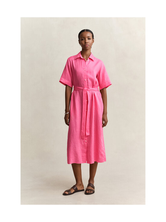GANT - Pellavainen paitamekko - 661 BRIGHT FUSCHIA | Stockmann - photo 2