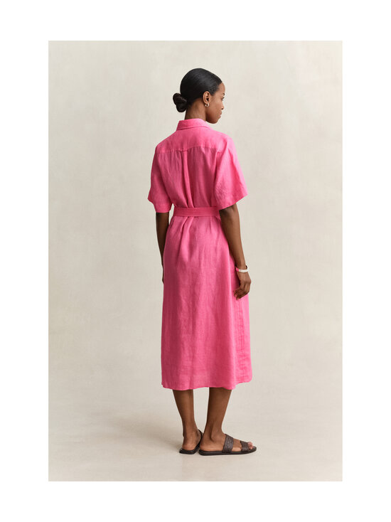 GANT - Pellavainen paitamekko - 661 BRIGHT FUSCHIA | Stockmann - photo 3