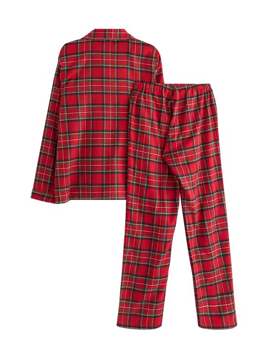 Lindex - Flannel-ruutupyjamasetti - 7251 RED | Stockmann - photo 2