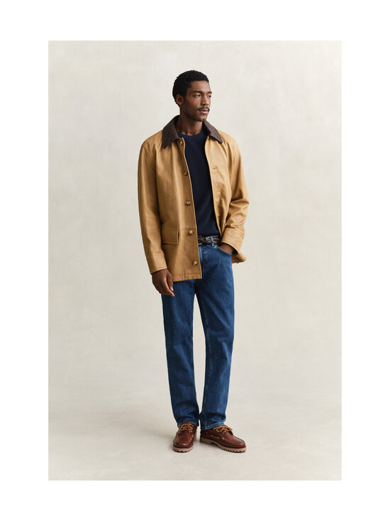 GANT - Puuvillane kudum Micro Textured C-Neck - 433 EVENING BLUE | Stockmann - photo 5