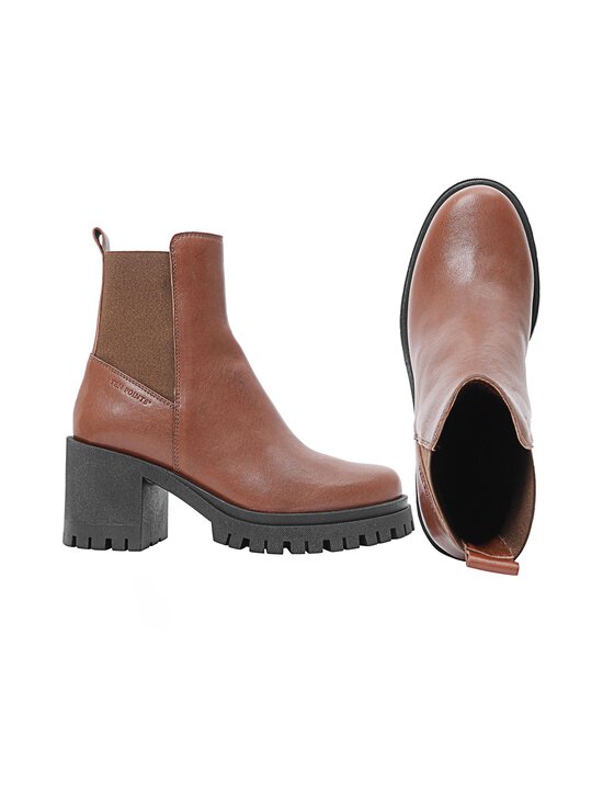 Ten Points - Nahast poolsaapad Ylva Chelsea Block Heel - 301 BROWN | Stockmann - photo 2