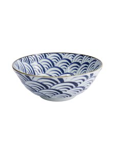 Tokyo Design Studio - Natsu Nami Ramen -posliinikulho - BLUE/WHITE | Stockmann