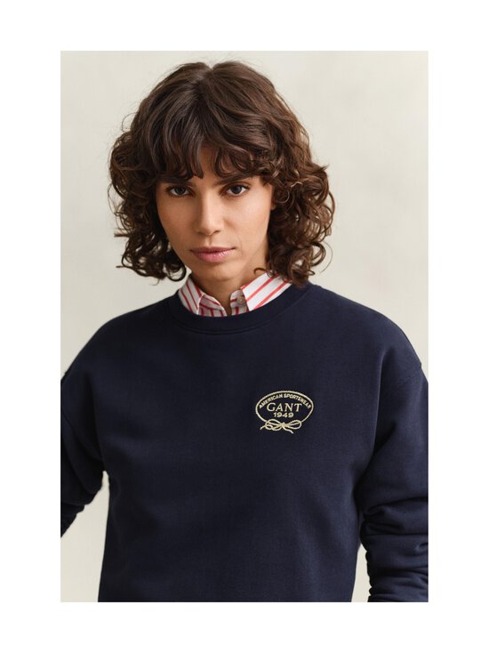 GANT - Rope Graphic -collegepaita - 433 EVENING BLUE | Stockmann - photo 4