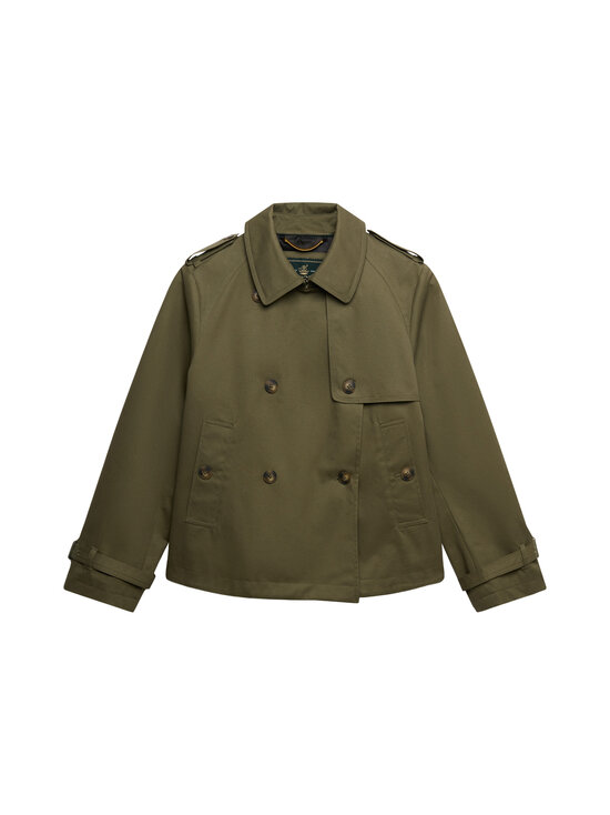 Superdry - Lyhyt trenssitakki - 8MI DUSTY OLIVE GREEN | Stockmann - photo 1