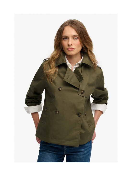 Superdry - Lyhyt trenssitakki - 8MI DUSTY OLIVE GREEN | Stockmann - photo 2