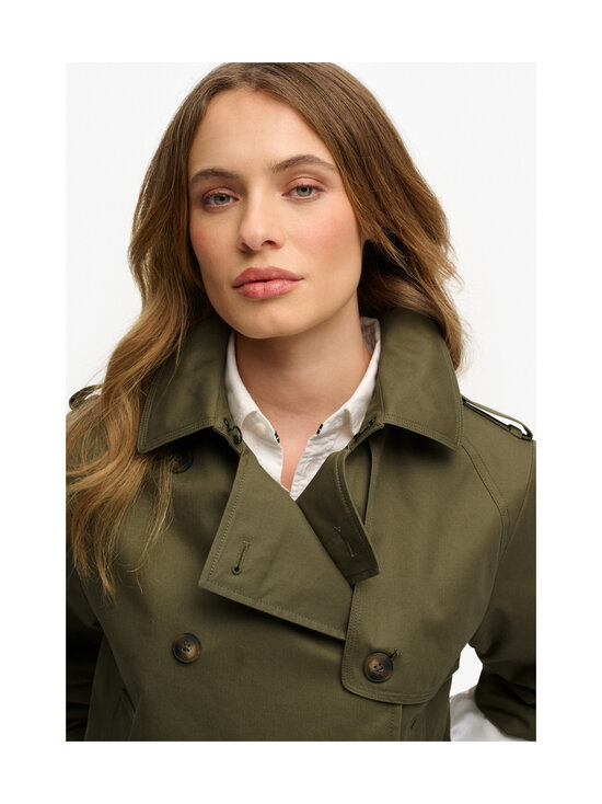 Superdry - Lyhyt trenssitakki - 8MI DUSTY OLIVE GREEN | Stockmann - photo 4