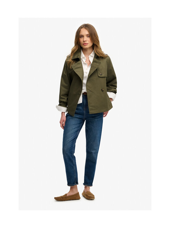 Superdry - Lyhyt trenssitakki - 8MI DUSTY OLIVE GREEN | Stockmann - photo 7