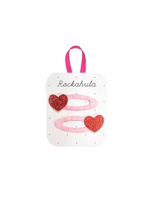 Rockahula - Love Heart Glitter matu saspraudes 2 gab. - RED | Stockmann