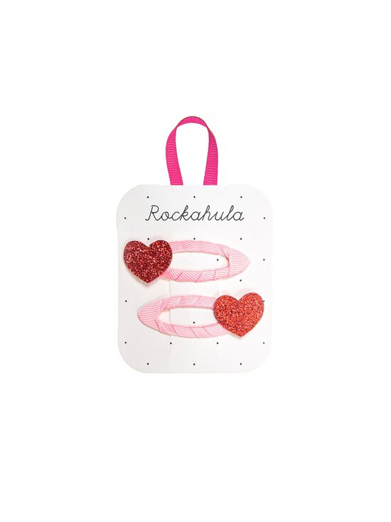 Rockahula - Love Heart Glitter matu saspraudes 2 gab. - RED | Stockmann - photo 1