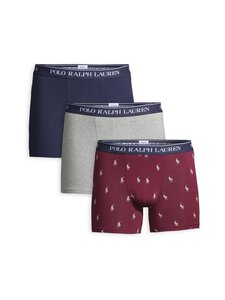 Polo Ralph Lauren - Brief-bokserialushousut 3-pack - 3PK DMSN RD AOP CRM/AD HTR/NVY | Stockmann