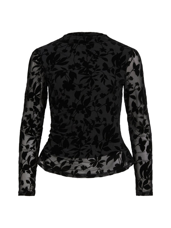 Vila - Virikke Funnel Neck -paita - BLACK BEAUTY AOP:FLOCK FLOWER | Stockmann - photo 1