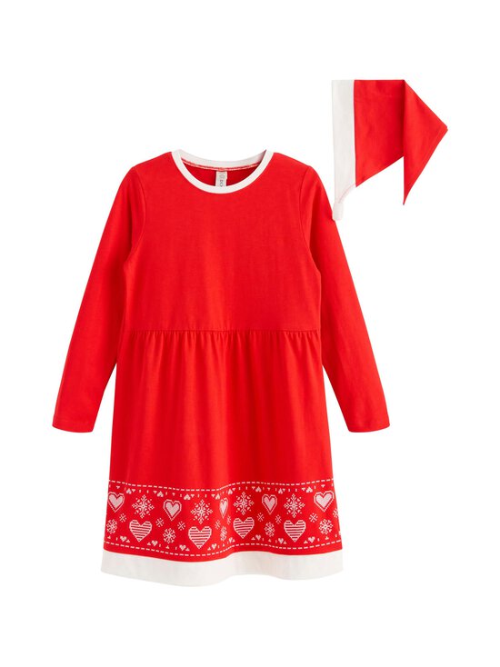 Lindex - Christmas Dress And Headscarf- juhlamekko & hiushuivi - 8668 RED | Stockmann - photo 1
