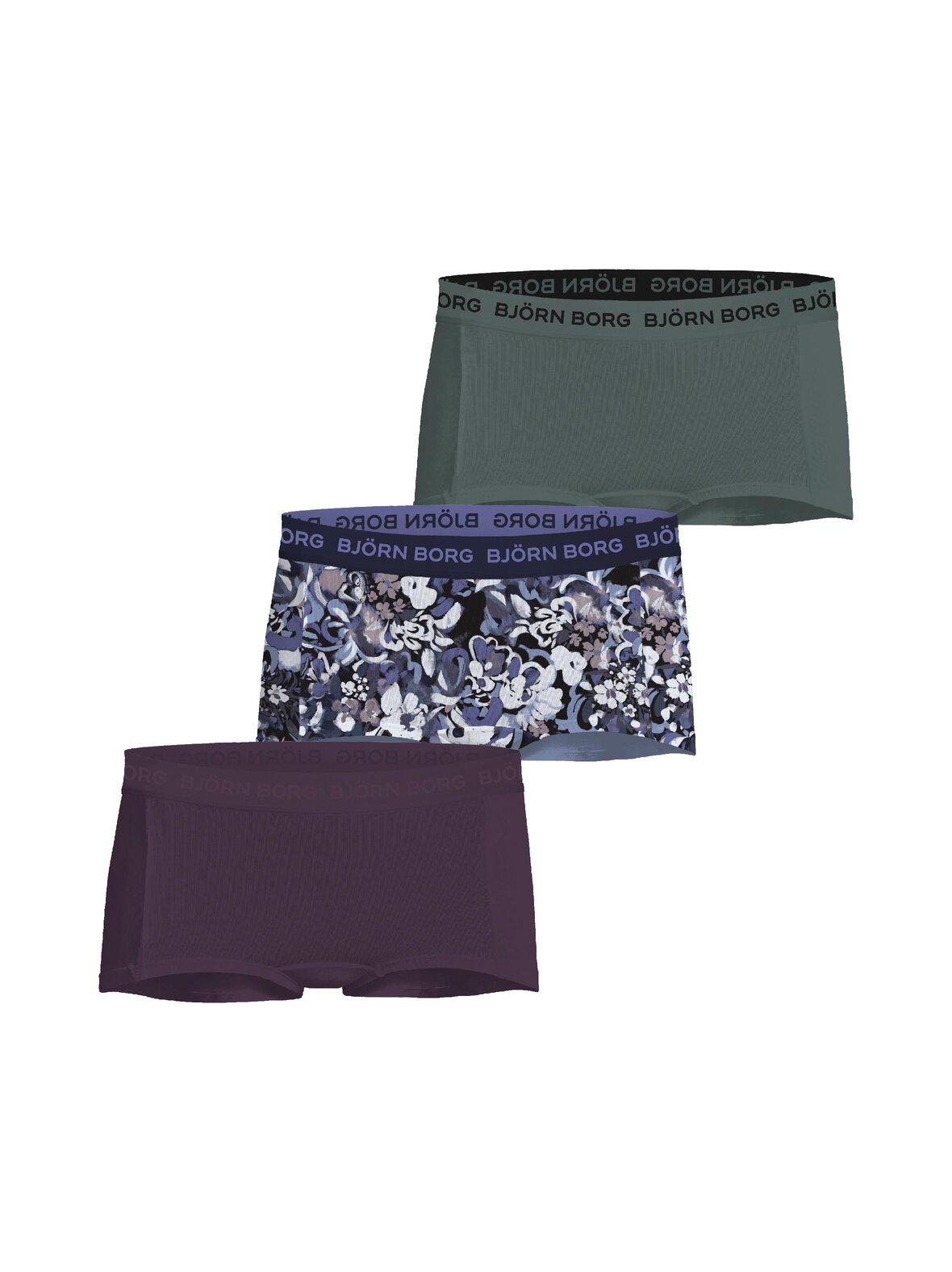 Cotton Stretch Mini -shortsialushousut 3-pack