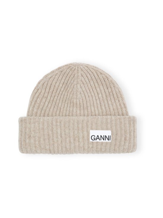 Ganni - Structured Rib -villasekoitepipo - 196 BRAZILIAN SAND | Stockmann - photo 1