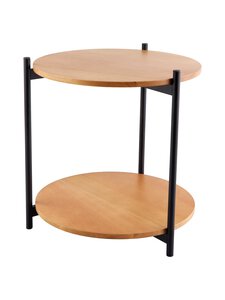 Casa Stockmann - Grimma-sivupöytä - BLACK/OAK | Stockmann