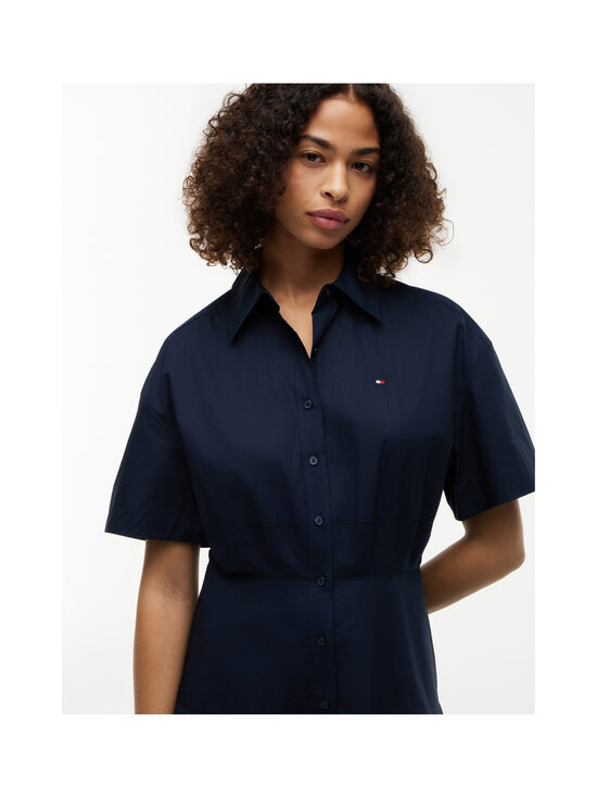 Tommy Hilfiger - Kleit Poplin Flare Midi - C1G DARK NIGHT NAVY | Stockmann - photo 4
