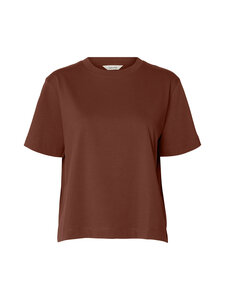 Selected - SlfEssential Boxy t-paita - CHERRY MAHOGANY | Stockmann