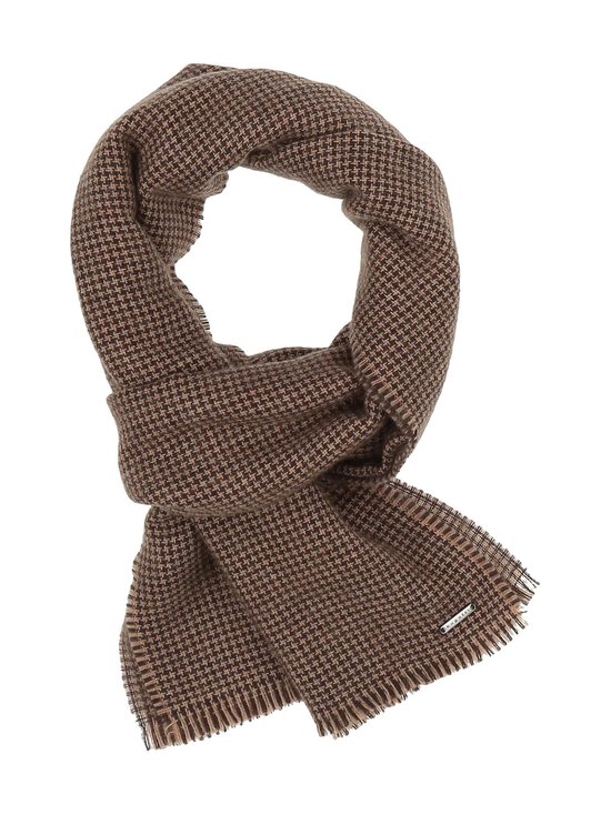 Bugatti - Wool Small Check -kaulahuivi 57 x 180 cm - 890 890 PEPPER | Stockmann - photo 3