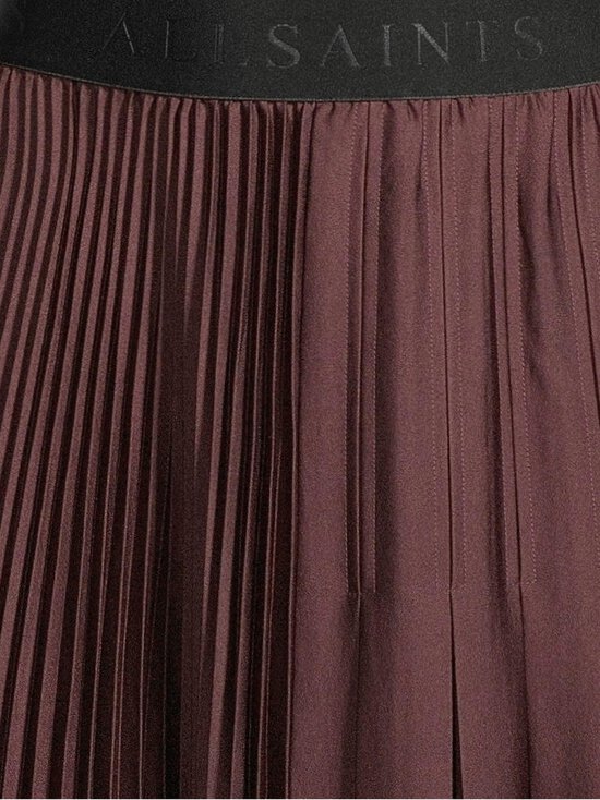 Allsaints - Jax-pliseerattu hame - OXBLOOD RED | Stockmann - photo 5