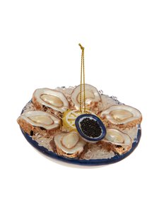 Casa Stockmann - Oysters, Lemon & Caviar -kuusenkoriste 9,1 cm - BROWN/BLUE Casa Stockmann - Oysters, Lemon & Caviar -kuusenkoriste 9,1 cm - BROWN/BLUE | Stockmann