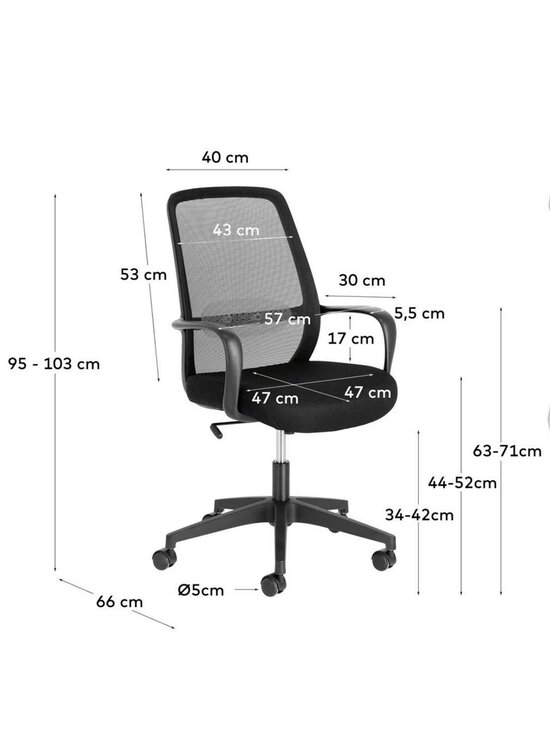 Kave Home - Melva-työtuoli - MUSTA | Stockmann - photo 8