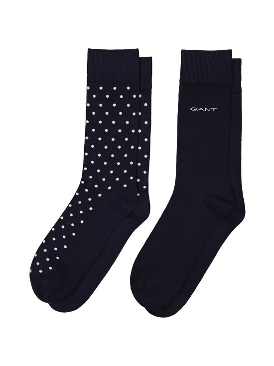 GANT - Pilkulliset ja yksiväriset sukat, 2-pack - 410 MARINE | Stockmann - photo 2