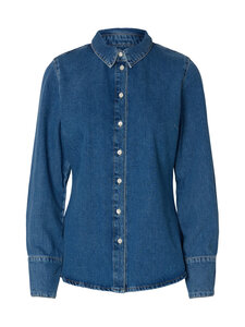 Selected - SlfRegular Agathe džinsa krekls - MEDIUM BLUE DENIM | Stockmann