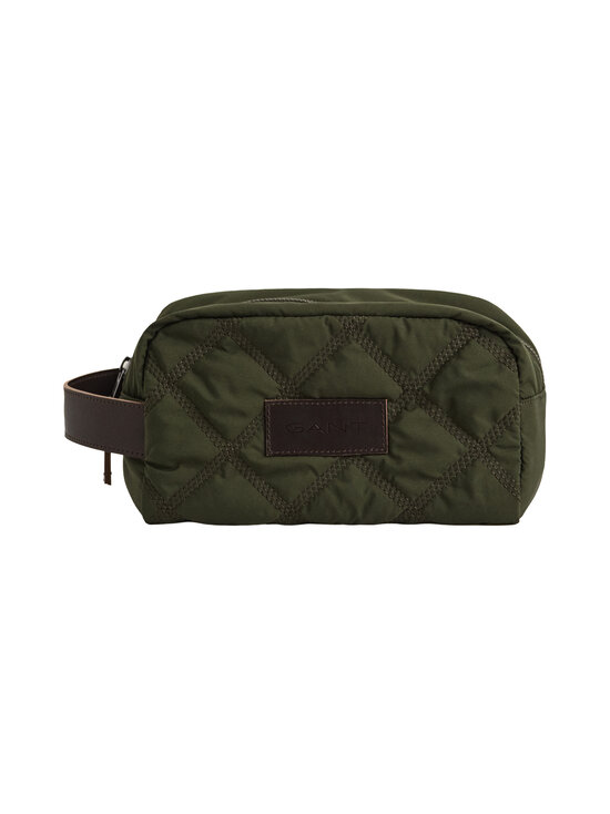 GANT - Logo Quilted -toilettilaukku - 368 DARK MOSS GREEN | Stockmann - photo 1