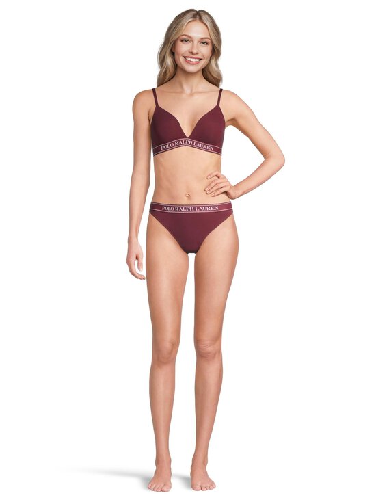 Polo Ralph Lauren - Essentials Triangle Bralette -rintaliivit - 555 ZINFADEL | Stockmann - photo 4
