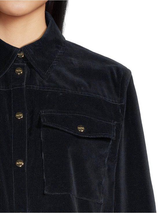Max Mara Studio - Mstrivolo-vakosamettitakki - 004 NAVY | Stockmann - photo 4