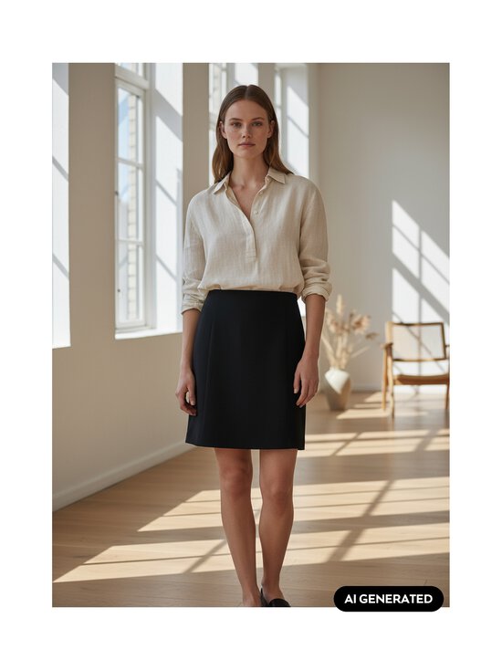Selected - SlwRita- lyhyt hame - BLACK | Stockmann - photo 6