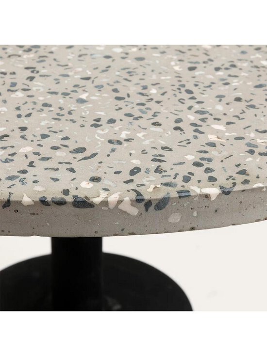 Kave Home - Delano-sivupöytä harmaa terrazzo / musta ⌀ 55 cm - BEIGE | Stockmann - photo 2