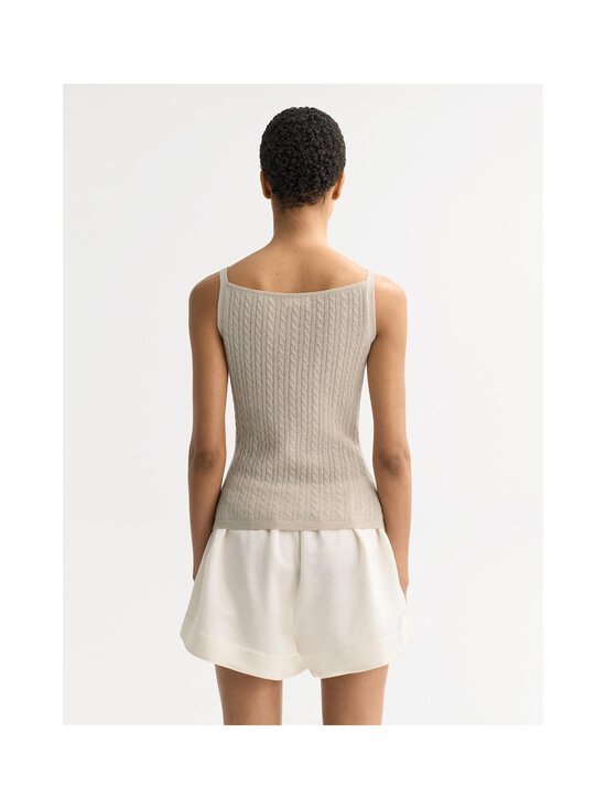 Soft Goat - Cable Singlet adīts tops - CHALK | Stockmann - photo 3
