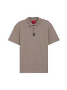 HUGO - Deabono Jersey -pikeepaita - 237 LIGHT/PASTEL BROWN | Stockmann