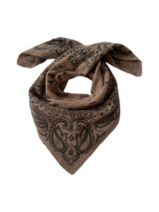 lescarf - Cashmere Paisley -huivi - CAPPUCCINO & WHITE | Stockmann