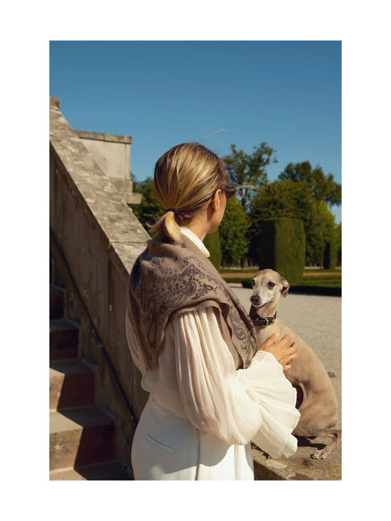 lescarf - Cashmere Paisley -huivi - CAPPUCCINO & WHITE | Stockmann - photo 3