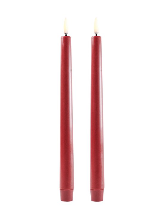 UYUNI - Taper LED -pöytäkynttilä, 2 kpl - RED | Stockmann - photo 1