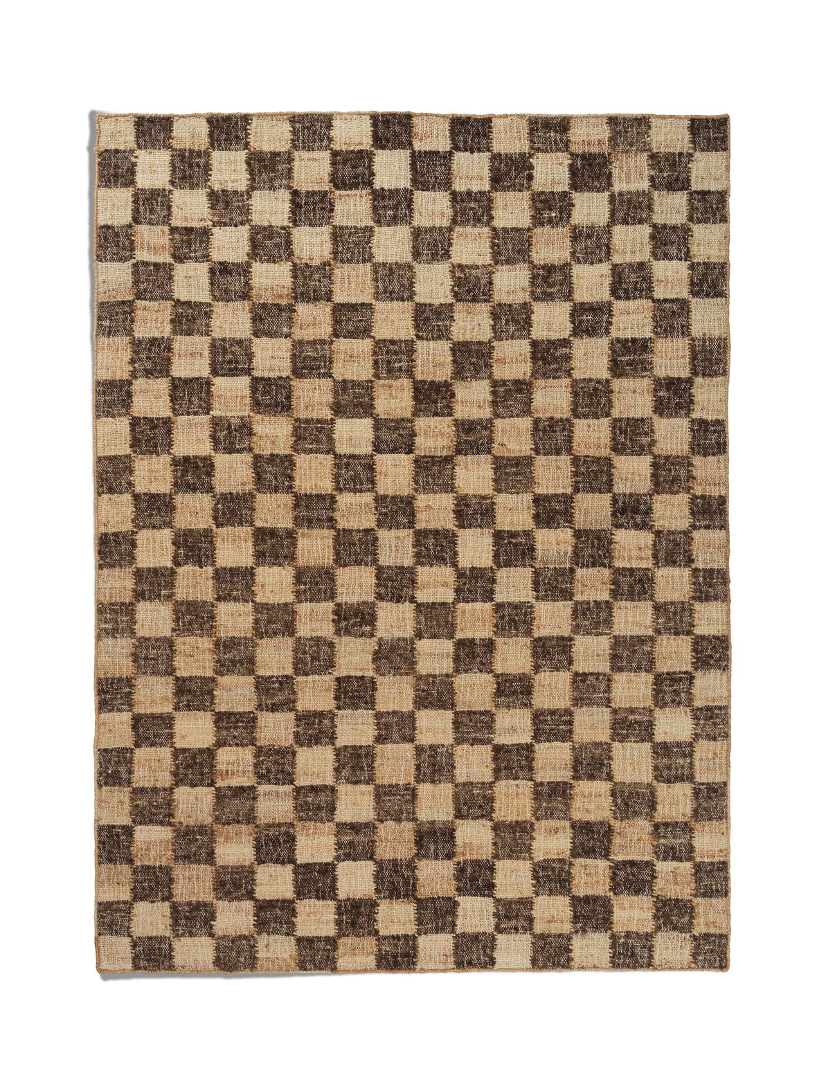 Check Wool Jute -matto, 140 x 200 cm